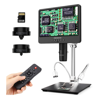 Andonstar AD249S-M HDMI 2160P Digital Video Microscope 10in Screen 3x Lenses Andonstar AD249S-M HDMI 2160P Digital Video Microscope 10in Screen 3x Lenses