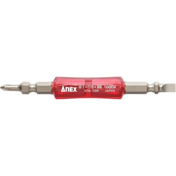 Anex Tools AZM-1598 1000V Insulated Bit PH1+SL5 Anex Tools AZM-1598 1000V Insulated Bit PH1+SL5