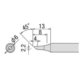 Goot PX-2RT-2BC Bevel Soldering Tip 2.2mm