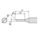 Goot PX-60RT-2C RX-701/RX-711 2mm Bevel Tip