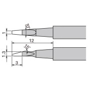 Goot XST-80HRT-1.0 Soldering Tweezer Tips 1.0mm Goot XST-80HRT-1.0 Soldering Tweezer Tips 1.0mm