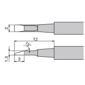 Goot XST-80HRT-2.0 Soldering Tweezer Tips 2.0mm
