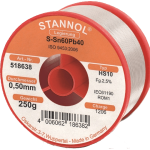 Stannol 60/40 HS10 Solder Wire 0.5mm 250gm Stannol 60/40 HS10 Solder Wire 0.5mm 250gm