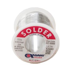 Asahi 2% Silver FC-5000 0.25mm Solder Wire 200gm Asahi 2% Silver FC-5000 0.25mm Solder Wire 200gm