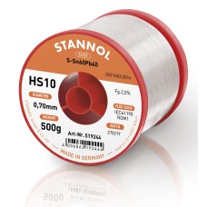 Stannol 60/40 HS10 Solder Wire 0.7mm 500gm