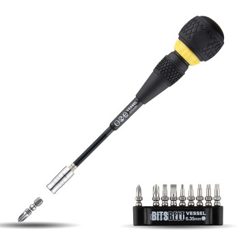 Vessel 2200MBH120K01E 10pce Ball Grip Ratchet Screwdriver Bit Set Vessel 2200MBH120K01E 10pce Ball Grip Ratchet Screwdriver Bit Set