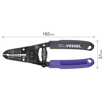 Vessel 3500E-7 Wire Stripper 0.65-2.0mm Vessel 3500E-7 Wire Stripper 0.65-2.0mm
